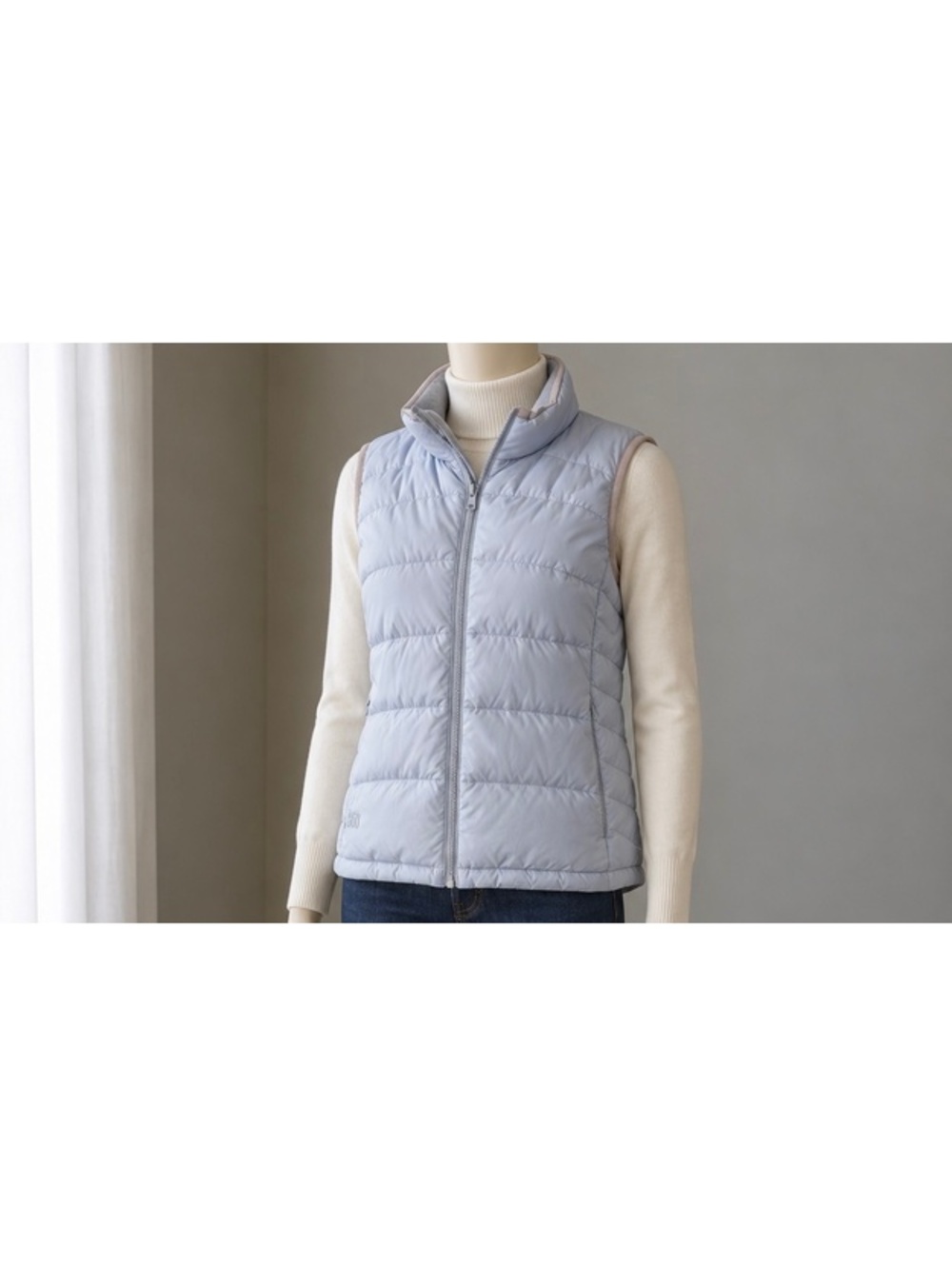 Cabela’s Goose Down Puffer Vest Womens Medium Light Purple 650 Fill Full Zip